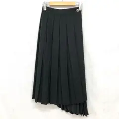 タグ付 MURUA コントラストプリーツスカート アシメラップスカート XS相当