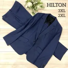 大きいサイズ✨HILTON パンツスーツ ストレッチ super 110’s