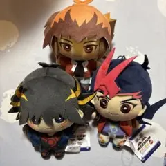 遊戯十代 不動遊星 遊戯王 みにコレ！ ぬいぐるみ マスコット 3点セット