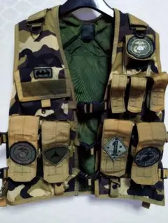 ブラックホーク社製 カーキ チェストリグ 4ポケット　おまけ付き❤️(画像最後) ≪BLACKHAWK!≫ チェストリグ (USED)