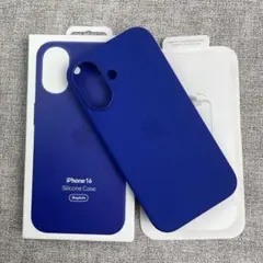 「新品未使用」iPhone 16 シリコンケース ネイビー MagSafe対応