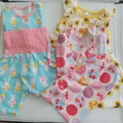 女の子用90cm.95cmの3点夏服セット