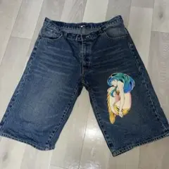 うる星やつら デニム ハーフパンツ ラム