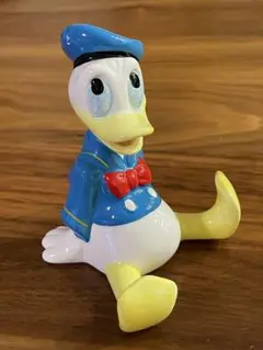【レトロ】ドナルド フィギュア 置き物 ディズニー グッズ インテリア 陶器