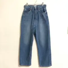 CLIPdenim ワイドパンツ　デニム　ジーンズ　ハイウエストa4523