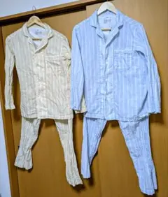 ◆即購入大歓迎！◆脇に縫い目のない　二重ガーゼ長袖パジャマ2枚　無印良品