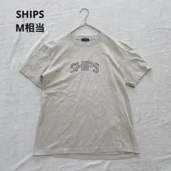 SHIPSシップス メンズロゴTシャツ 半袖 グレー系 M相当 カジュアル