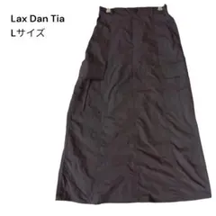 Lax Dan Tia ナイロンカーゴスカート ダークグレー　Lサイズ
