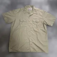 Dickies 半袖シャツ XL ベージュ