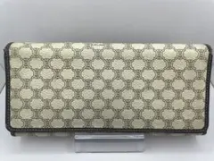 セリーヌ 長財布 バイカラー マカダム トリオンフ