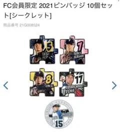 北海道日本ハムファイターズ　ピンバッジ2021