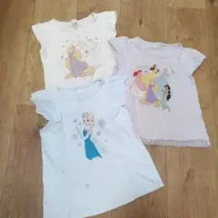 プリンセスTシャツ3枚セット　120センチ130センチ