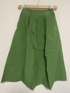 green label relaxing C/NY タック フレアスカート 36