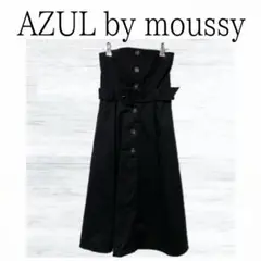 AZUL by moussy トレンチベアーワンピース スカート ワンピース 黒