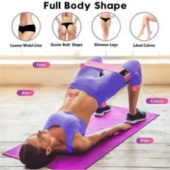 b00 エクササイズバンド ヨガ ダイエット ヒップ ストレッチ♪ピンク 907