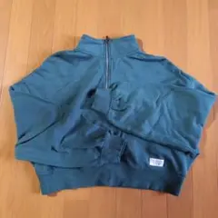H&M グリーン ハーフジップ トレーナー M