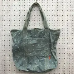 ソフトグランジ 00's 古着小物 S.C.A. 星柄デニムビッグトートバッグ