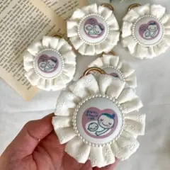 minneで1番人気！表・マタニティマーク、裏・お花の刺繍生地♡簡易耐水仕様♡