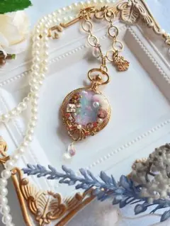 海 レジン キーホルダー チャーム 懐中時計 人魚