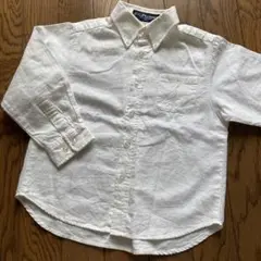 D.C. WILLIAM'S ホワイト長袖シャツ 110 入学式