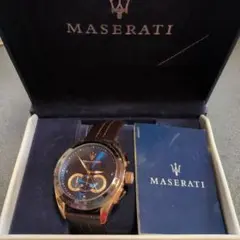 Maserati クロノグラフ 時計 レザーベルト