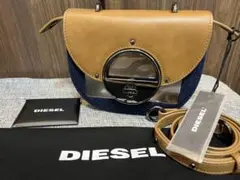 【新品未使用タグ付き】ディーゼル ショルダーバックLOVLOCK デニム レザー