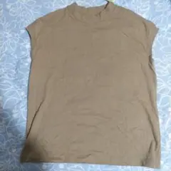 無印良品　フレンチスリーブTシャツ　ＸL　スモーキーブラウン