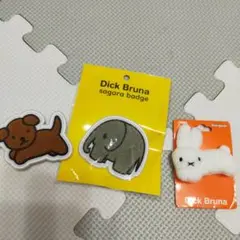 新品未使用 ミッフィー スナッフィー ゾウ 刺繍バッチ ワッペン