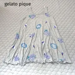 gelato pique ジェラートピケ　ノースリーブチュニック　グレー