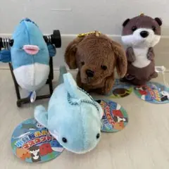 動物キャラクター ぬいぐるみマスコット 4体セット