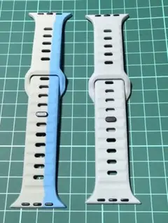 NOMA●風ラバーベルト２本セット44mm/42mm