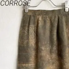 【新品タグ付き】CORROSE ひざ丈スカート タイト バックスリット レトロ