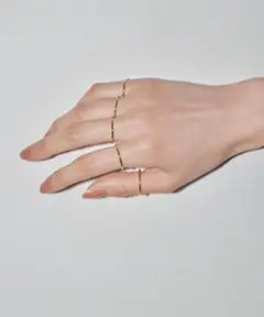 todayful Thin Ring 5 Set (Silver925 )
