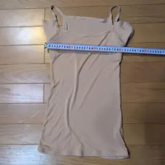 ベルメゾンサラリスト　脇汗パット付キャミソール　ベイジュ