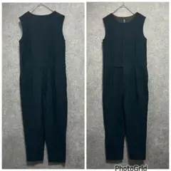 HUMAN WOMAN オールインワン　サロペット　チャコールグレー　Ｍサイズ