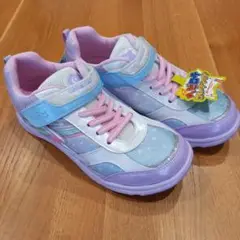 ☆新品　MoonStar　バネのチカラ　レインボーカラー　スニーカー　23.0