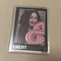 TWICE ジヒョ ENEMY JYP 購入特典 フォトカード付き硬質ケース