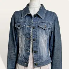 ❤️美品 ルスーク ビジュー スタッズ デニムジャケット Ｇジャン 36 S