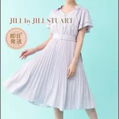 ジルバイジルスチュアート【F】フレアスリーブシャツワンピ プリーツ ベルト付