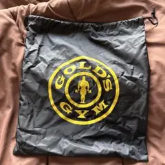 GOLD'S GYM 黒い巾着バッグ