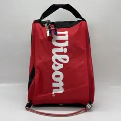 BN5615●ウィルソンシューズバッグ ツアーシューバッグ レッド系