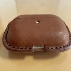 牛革　ハンドメイド　AirPods pro case 手作り　本革　豪華