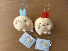 すみっコぐらし ばんざいゴムひも付き マスコット　えびふらい　あじふらいのしっぽ