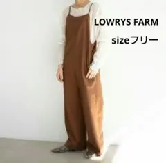 美品 ローリーズファーム スクエアネック キャミサロペット オールインワン