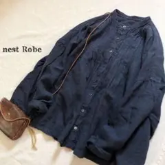 nest Robe ⿻*⌖. リネン ギャザー ブラウス