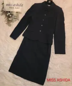 miss ashida ワンピース ジャケットセットアップ 羊毛100% 9 黒