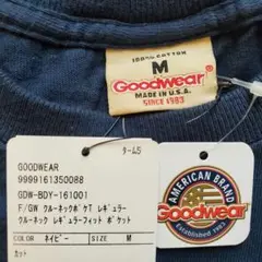 新品 Goodwear M アメリカ製 Tシャツ ポケット ヘビーウェイト 半袖