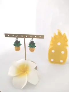 【れもん100】リボンレイ　パイナップルモチーフ　３本セット れもん100】リボンレイ パイナップルモチーフ 3本セット