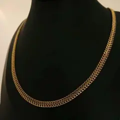 S.STEEL 金色 チェーン ネックレス 44cm ゴールド 喜平 メンズ