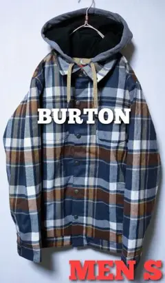 BURTON バートン スノーボードウェア チェック メンズ 保温 雪山
